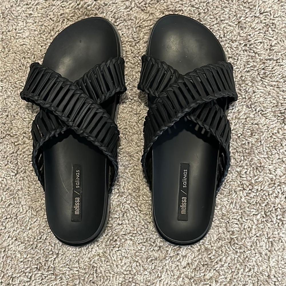 Women’s Melissa x Salinas Black Sandals in Sz 10